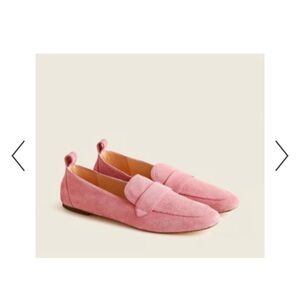 J. Crew Calf Suede Minimal Tab Loafers